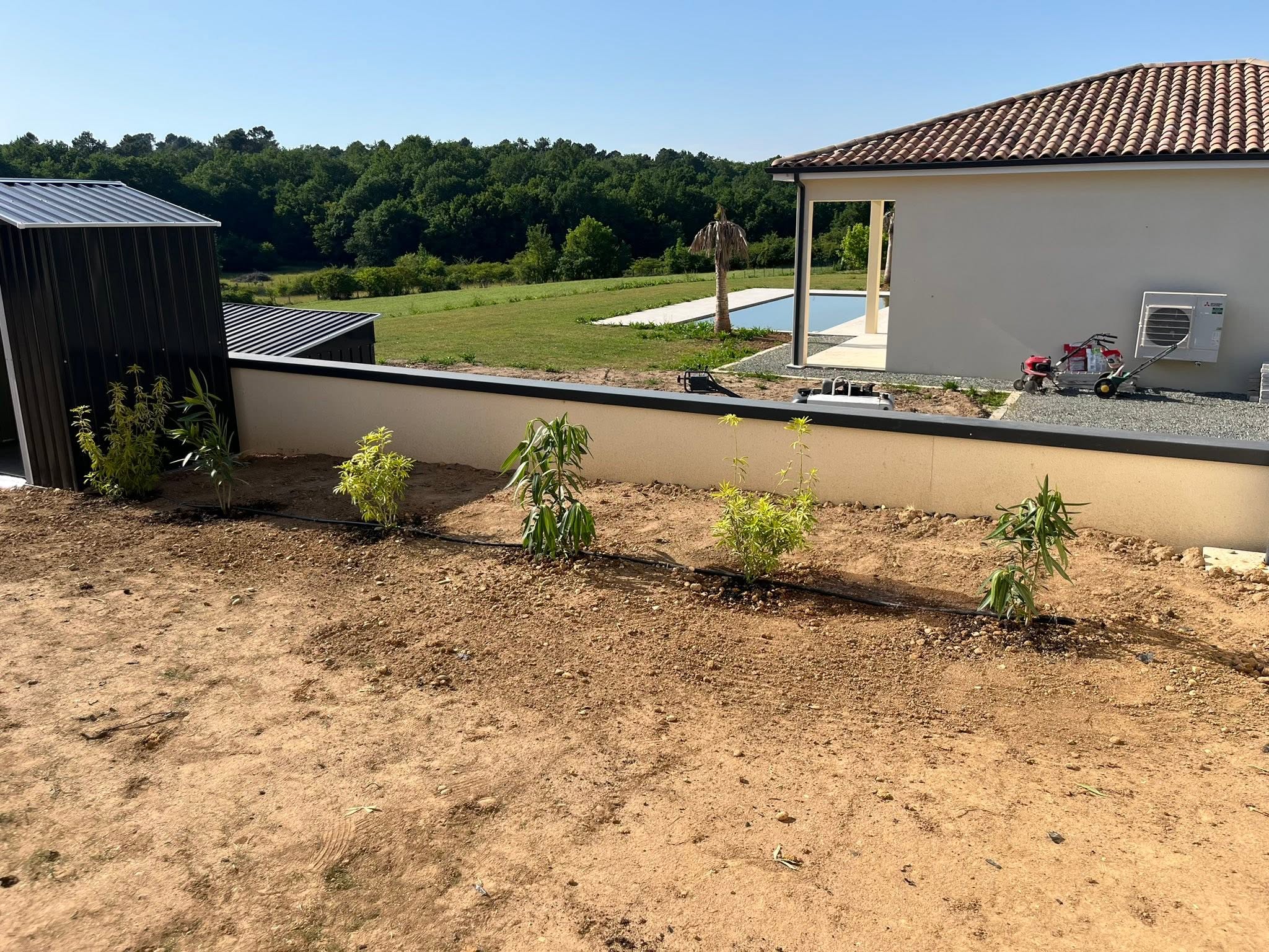 Aménagement extérieur à Prigonrieux
