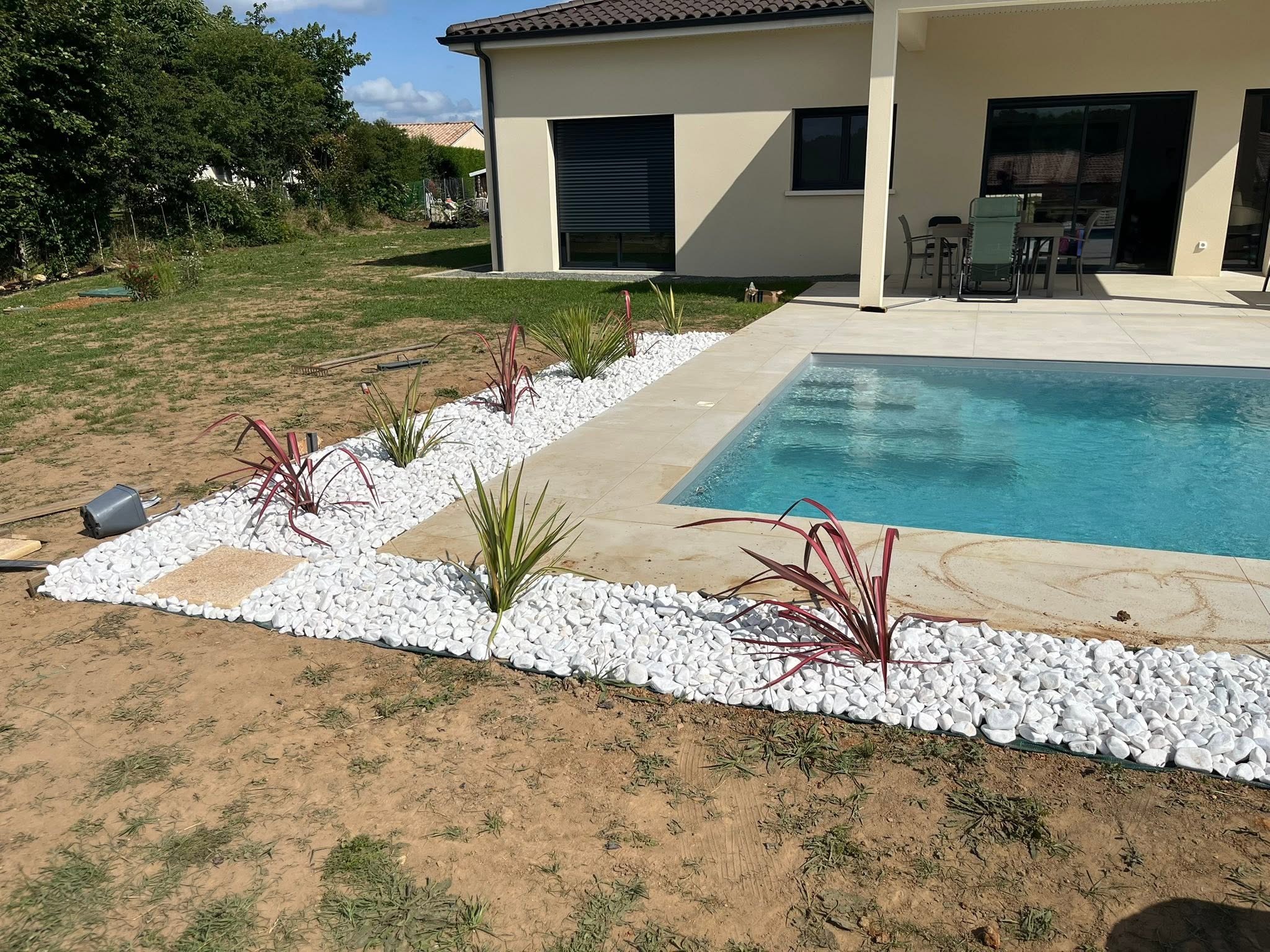 Aménagement extérieur à Prigonrieux